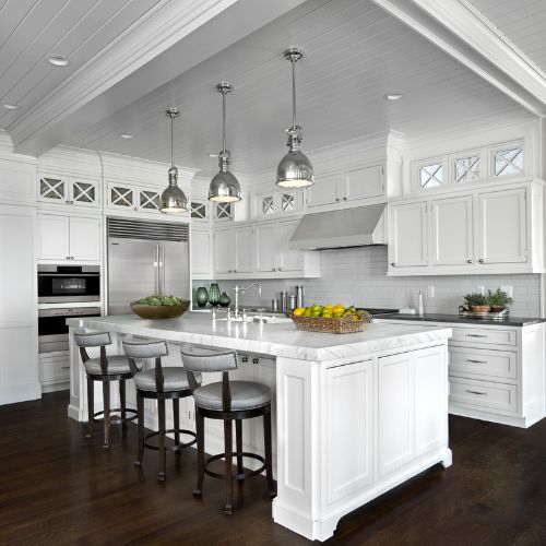 kitchen color scheme with white countertop